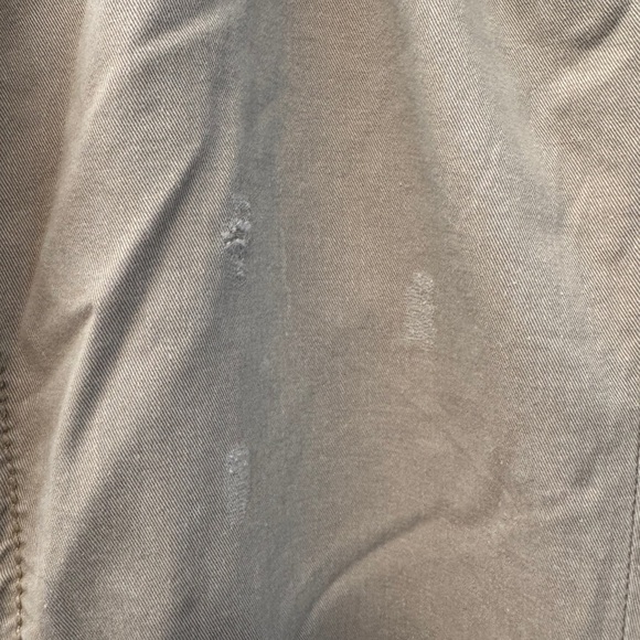 Victoria Secret London Tan Jean Size 10 Long 100% Cotton Distressed - Picture 4 of 16